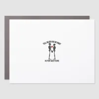 Till Death Do Us Part Valentine Design  Car Magnet