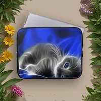 Blue-Eyed Cat Fantasy Laptop Sleeve