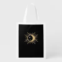 Whimsigoth Sun Moon Space Classic Grocery Bag
