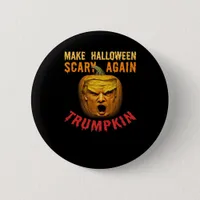 Trumpkin Make Halloween Scary Again – Funny Donald Button