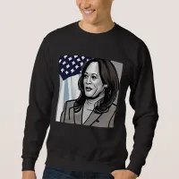 Caricature of Kamala Harris Political Sweatshirt