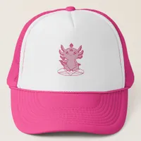 Axolotl Baphomet Pagan Pink Trucker Hat