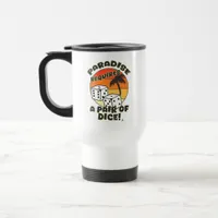 Pair Of Dice Fun Boardgamer Life Design Travel Mug