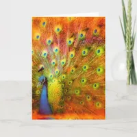 Peacock Card