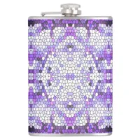 Purple tiles - mosaic, greek style,     flask