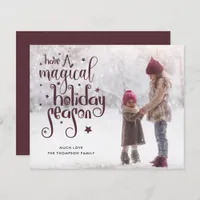 Budget Add Photo Magical Holiday Season Christmas