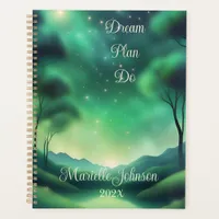 Dream, Plan, Do 12-Month Planner in Green