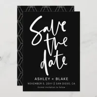 Simple Handwritten Calligraphy Save the Date