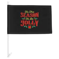 Christmas Tis The Season  Car Flag