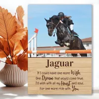 Horse Loss Gift Photo Horse Memorial Plaque