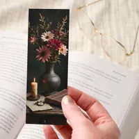 Dark Academia, Still Life Flowers Two-sided Bookmarks