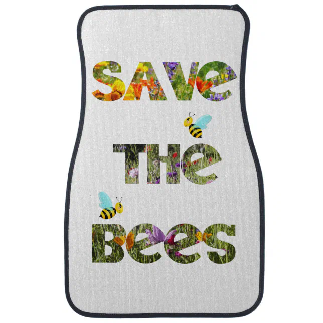 Save Bees Car Floor Mat