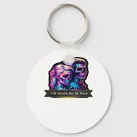 Till Death Do Us Part Classic – Autumn Gothic Vows Keychain