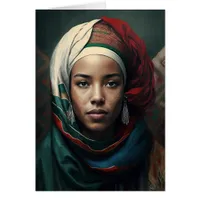 Moroccan Woman All Occasions Notecard