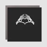 Skeleton Heart And Hands Sign