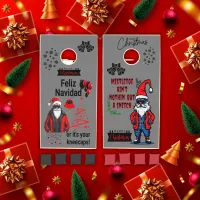 Gangster Santa Merry Christmas | Cornhole Set