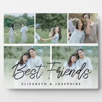 Modern 'Best Friends' 5-Photo Collage Plaque