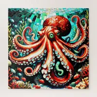 Jigsaw Puzzle Mosaic Octopus