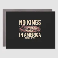 No Kings In America Since 1776 King Free Classic V Car Magnet