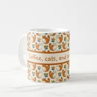 Coffee Cats and Cozy Mornings Naive Art Style Coffee Mug