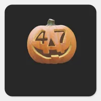 Trumpkin Halloween Classic Square Sticker