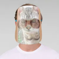 Face Shield - Striped Cat Face