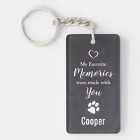 Pet Memorial Photo Sympathy Dog Pet Loss Memorial Keychain