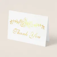 EDITABLE Foil Thank you Foil Card