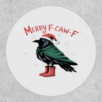 Merry Christmas F Caw F Vintage Classic Style Patch