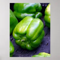 Green Peppers Poster