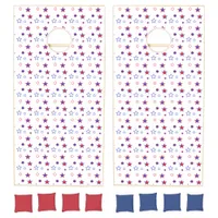 Red, White and Blue Patriotic Stars Cornhole Set