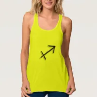 Horoscope Sign Sagittarius Astrology bow and arrow Tank Top