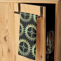 Steampunk Rusty Clockwork Gears Kitchen Towel