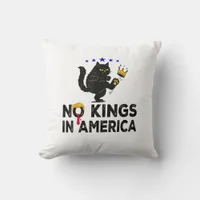 No Kings In America We The People Political Minima Throw Pillow