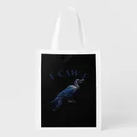 Crow, F-Caw-F Funny Bird Creative Casual Grocery Bag