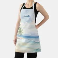 Beach palm trees name apron