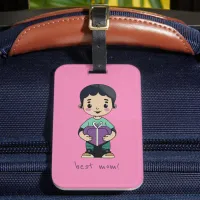 Cute Boy Tote Luggage Tag