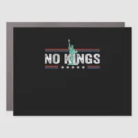 No Kings Day Retro Classic Design Car Magnet