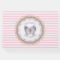 Pink and Purple Baby Personalized Shower Guestbook