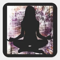 Yoga Meditation OHM Stickers