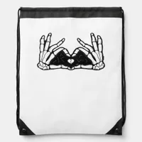 Skeleton Hands The Of A Heart  Drawstring Bag