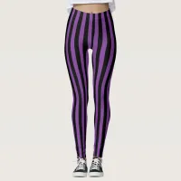 Purple and Black Striped Halloween Witch