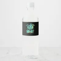 Eat Drink And Be Scary Halloween Vintage Classic Water Bottle Label