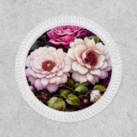 Pink Roses Floral  Patch