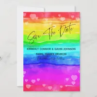 Rainbow Save the Date