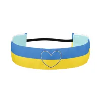 Blue and Yellow Support of Ukraine   Athletic Headband