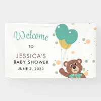 Baby Shower Teddy Bear Gender Neutral Welcome Banner