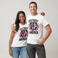 Trashy Raccoon Patriotic America Tee