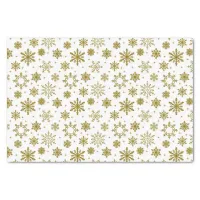 Christmas Gold Snowflakes Tissue Paper