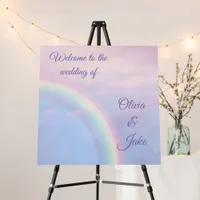 Rainbow of hope - pastel,     foam board